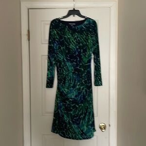 Soft Surroundings • M • Darcey Long Sleeve Ruched Side Dress